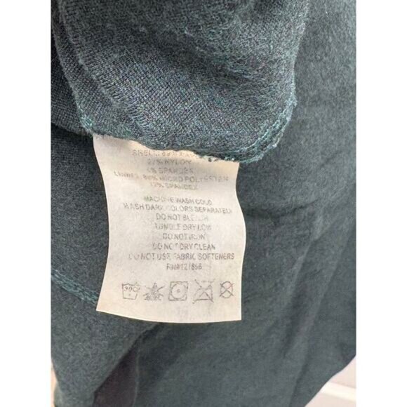 Title Nine Passport Ponte Dress Spruce Full Zip Mock Turtleneck Women’s Size M - Picture 7 of 8